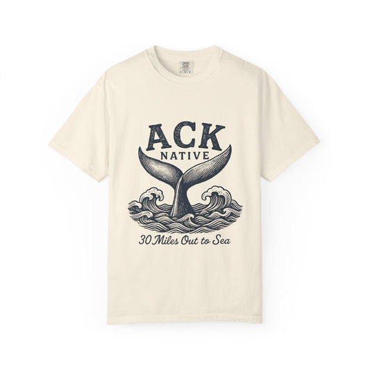 ACK Native Whale Tail T-Shirt – Nantucket T-Shirt Beachwear for Ocean Lovers & Island Vibes