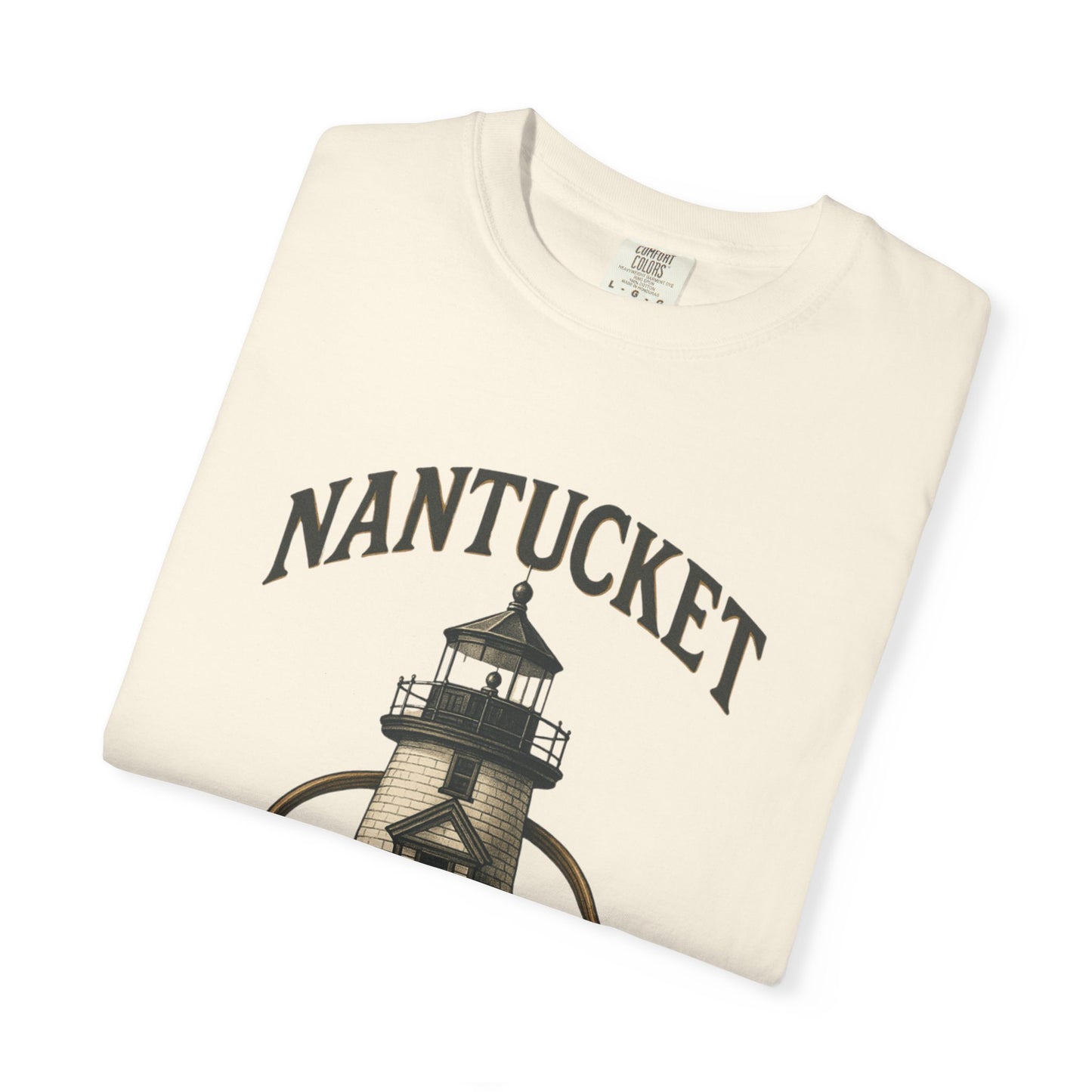 Nantucket Lighthouse Graphic Tee, Unisex Casual T-Shirt, Summer Wardrobe Essential, Beach Vacation Outfit, Coastal Living Apparel