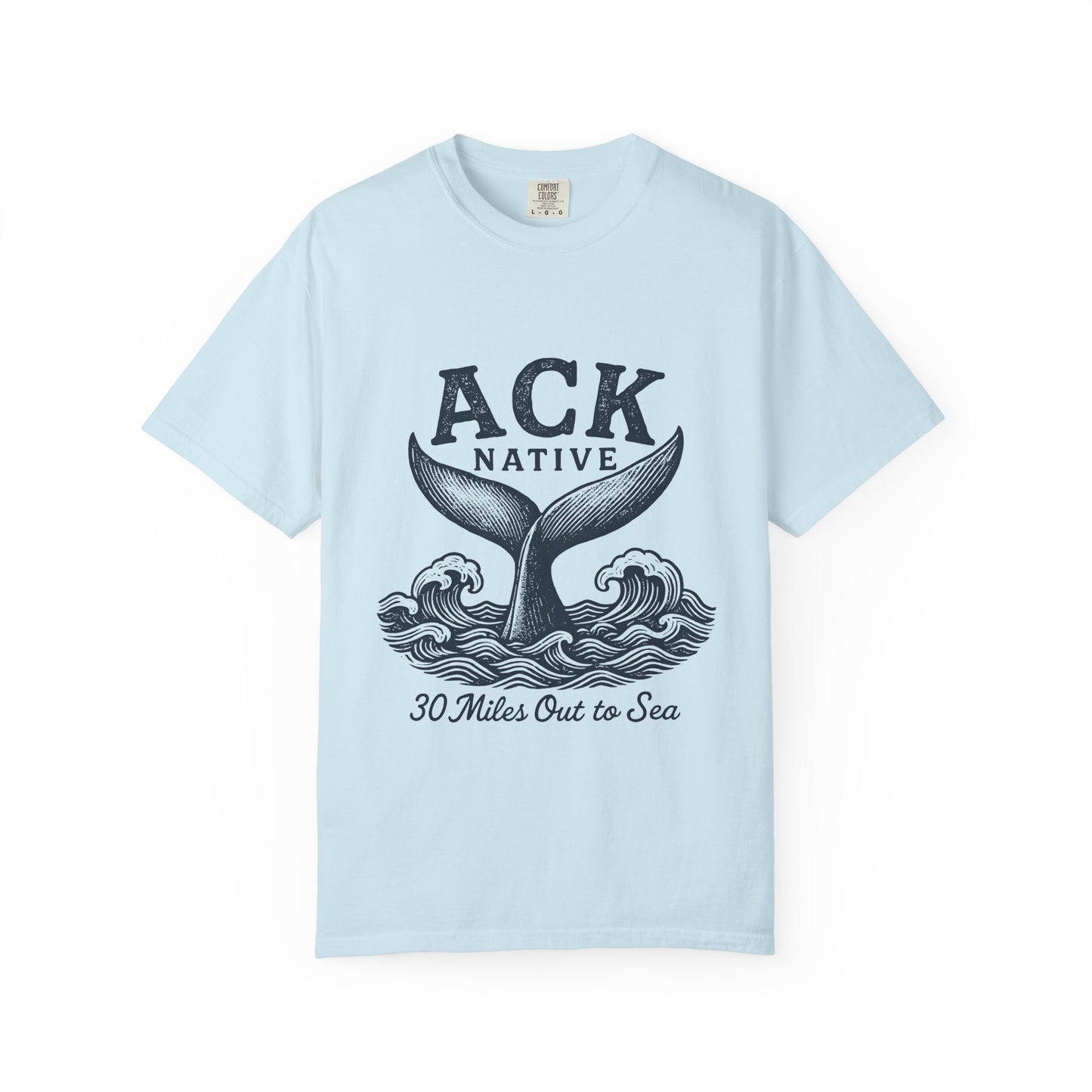 ACK Native Whale Tail T-Shirt – Nantucket T-Shirt Beachwear for Ocean Lovers & Island Vibes
