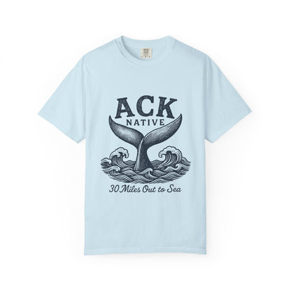 ACK Native Whale Tail T-Shirt – Nantucket T-Shirt Beachwear for Ocean Lovers & Island Vibes