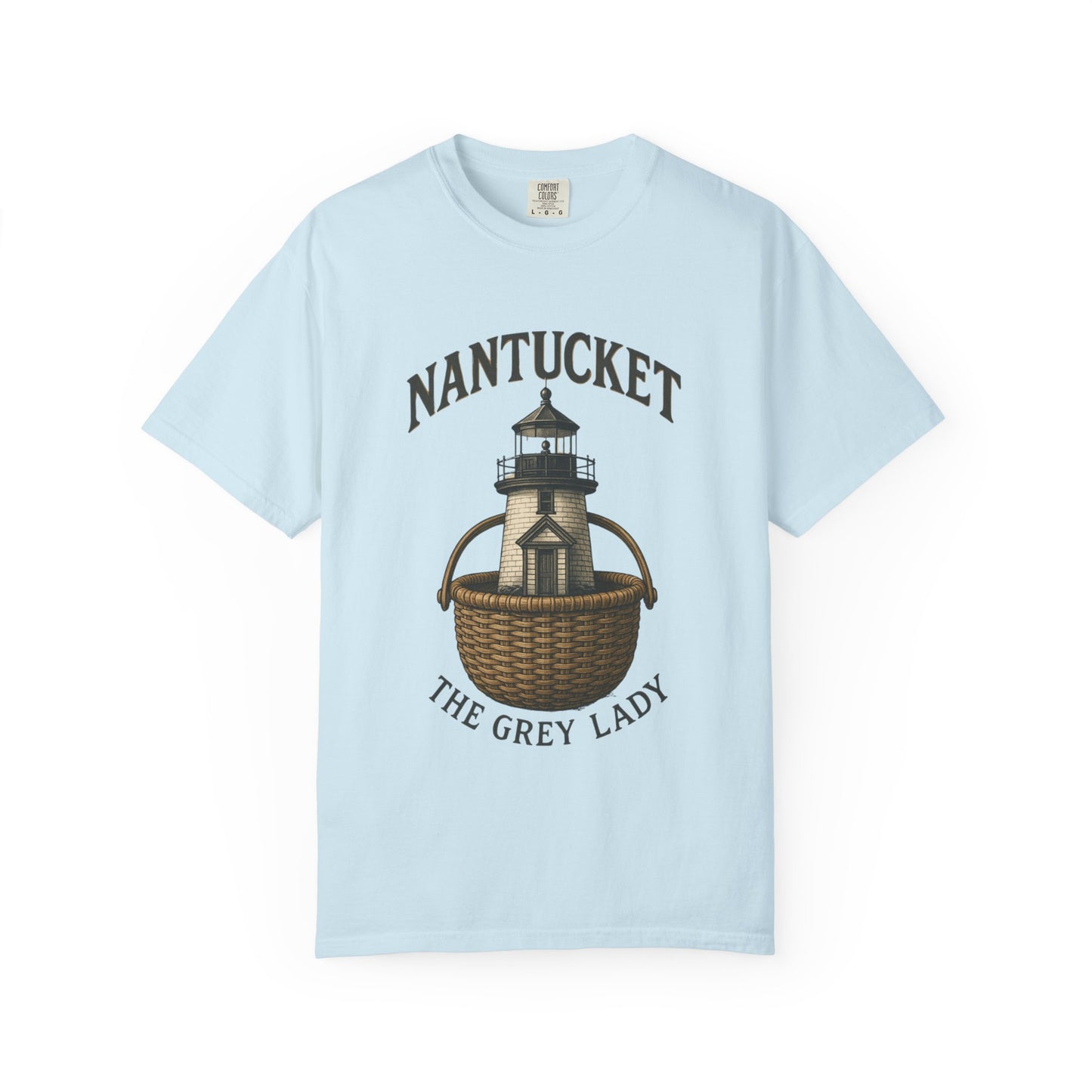Nantucket Lighthouse Graphic Tee, Unisex Casual T-Shirt, Summer Wardrobe Essential, Beach Vacation Outfit, Coastal Living Apparel