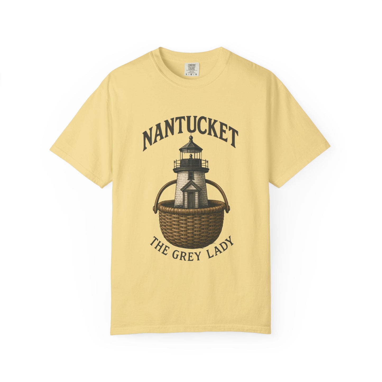 Nantucket Lighthouse Graphic Tee, Unisex Casual T-Shirt, Summer Wardrobe Essential, Beach Vacation Outfit, Coastal Living Apparel