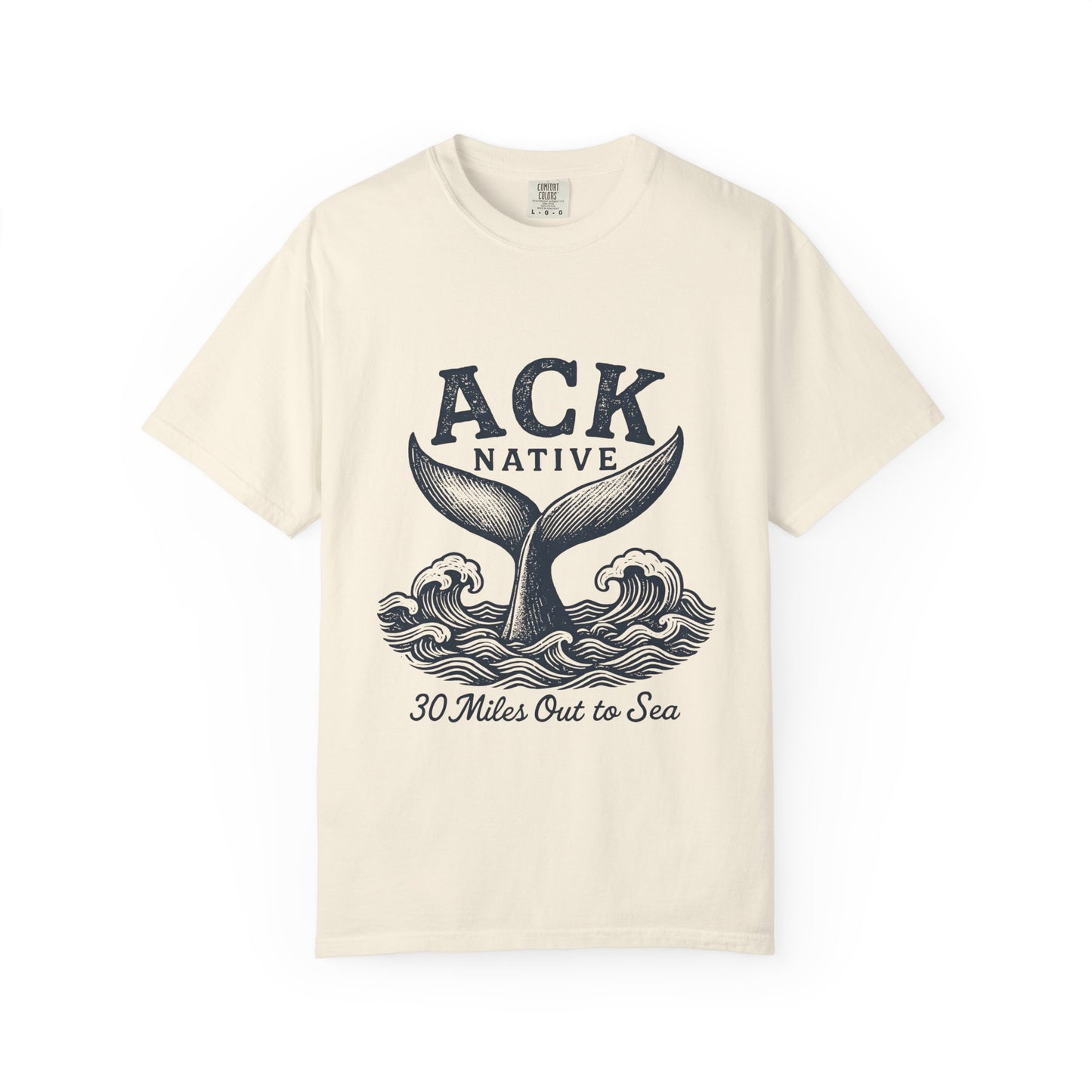 ACK Native Whale Tail T-Shirt – Nantucket T-Shirt Beachwear for Ocean Lovers & Island Vibes