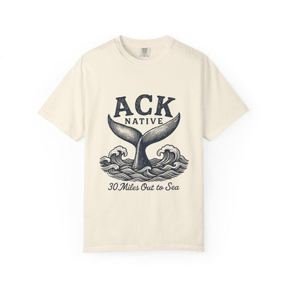 ACK Native Whale Tail T-Shirt – Nantucket T-Shirt Beachwear for Ocean Lovers & Island Vibes