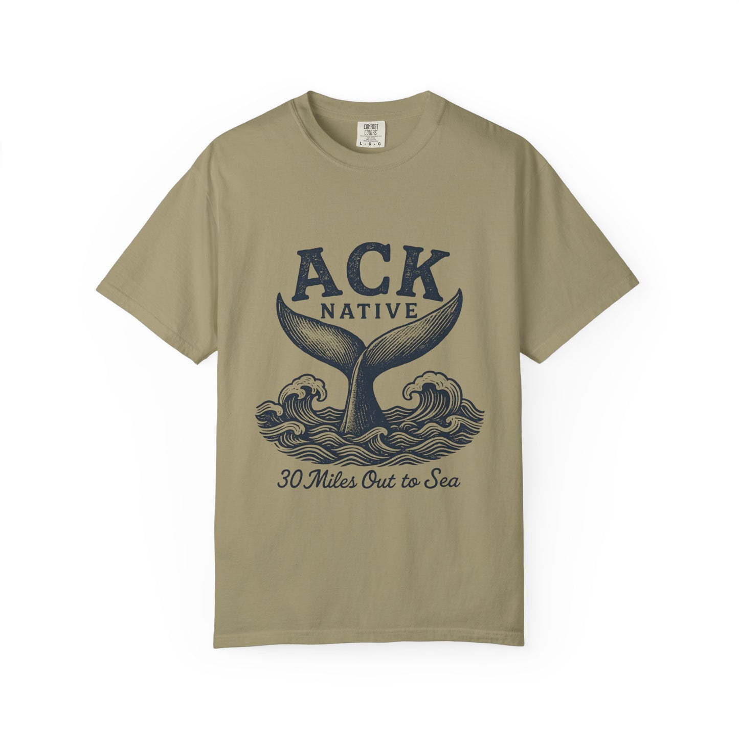 ACK Native Whale Tail T-Shirt – Nantucket T-Shirt Beachwear for Ocean Lovers & Island Vibes