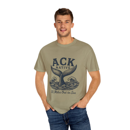 ACK Native Whale Tail T-Shirt – Nantucket T-Shirt Beachwear for Ocean Lovers & Island Vibes