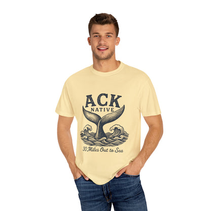 ACK Native Whale Tail T-Shirt – Nantucket T-Shirt Beachwear for Ocean Lovers & Island Vibes