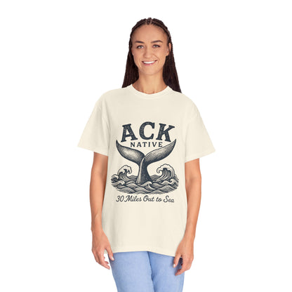 ACK Native Whale Tail T-Shirt – Nantucket T-Shirt Beachwear for Ocean Lovers & Island Vibes
