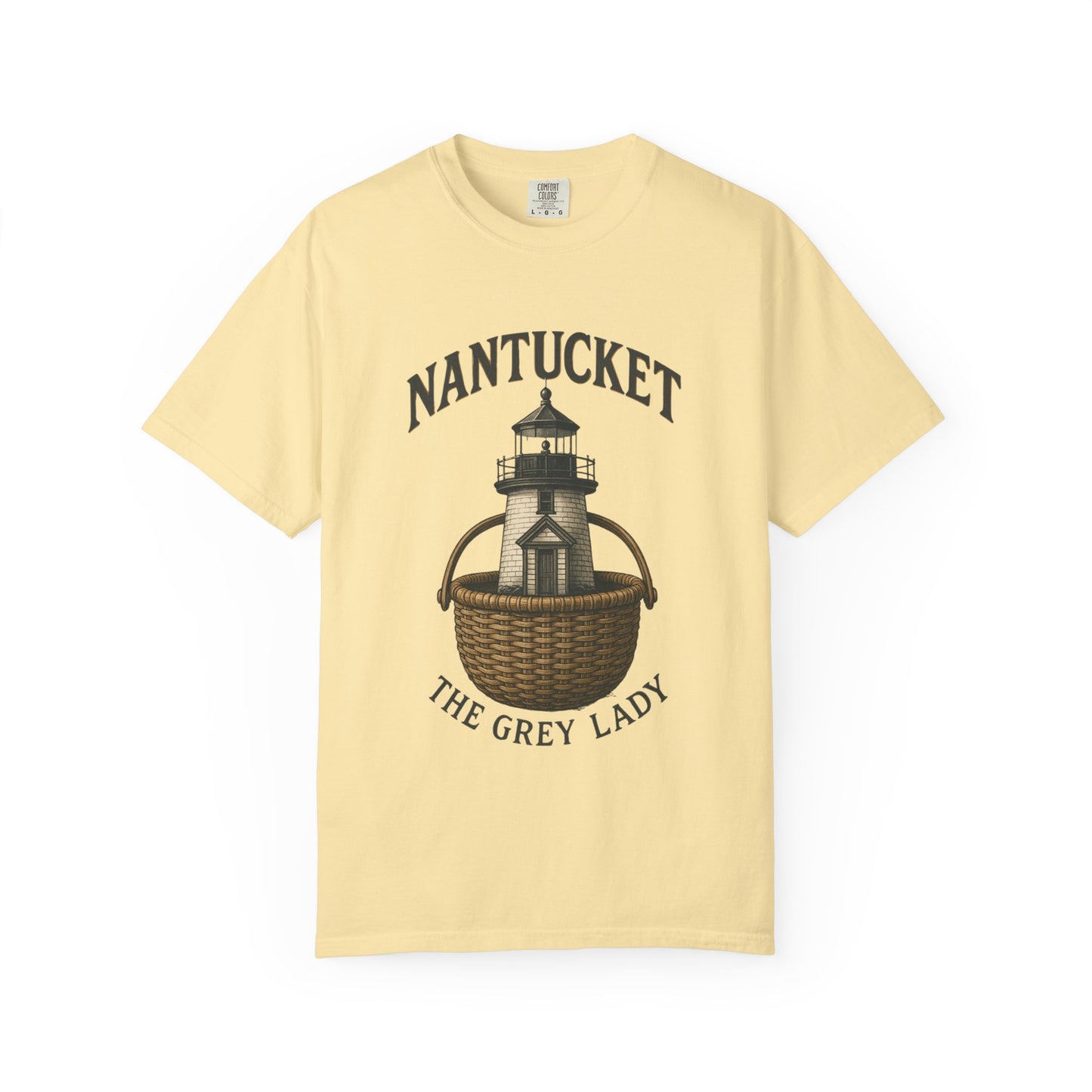 Nantucket Lighthouse Graphic Tee, Unisex Casual T-Shirt, Summer Wardrobe Essential, Beach Vacation Outfit, Coastal Living Apparel