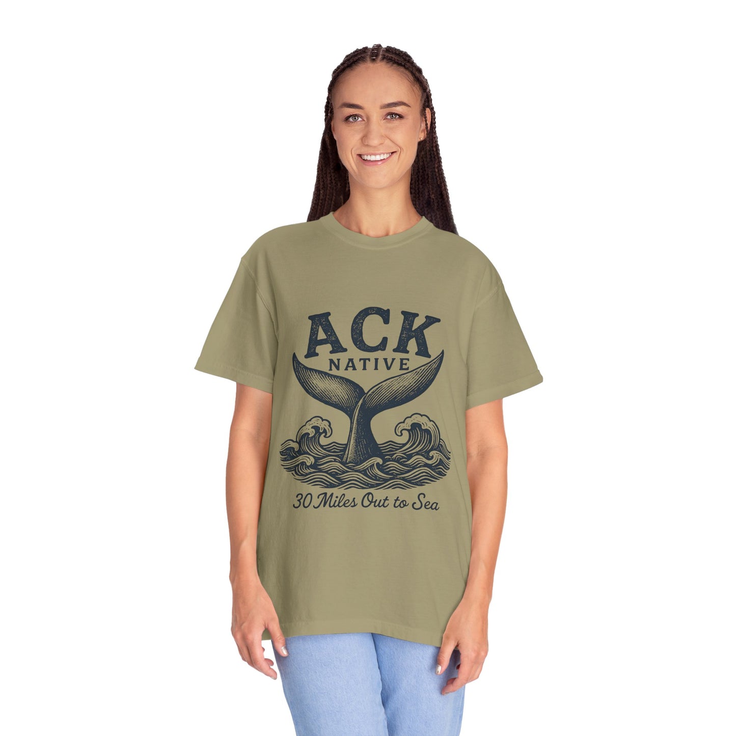 ACK Native Whale Tail T-Shirt – Nantucket T-Shirt Beachwear for Ocean Lovers & Island Vibes