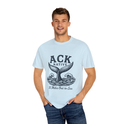 ACK Native Whale Tail T-Shirt – Nantucket T-Shirt Beachwear for Ocean Lovers & Island Vibes