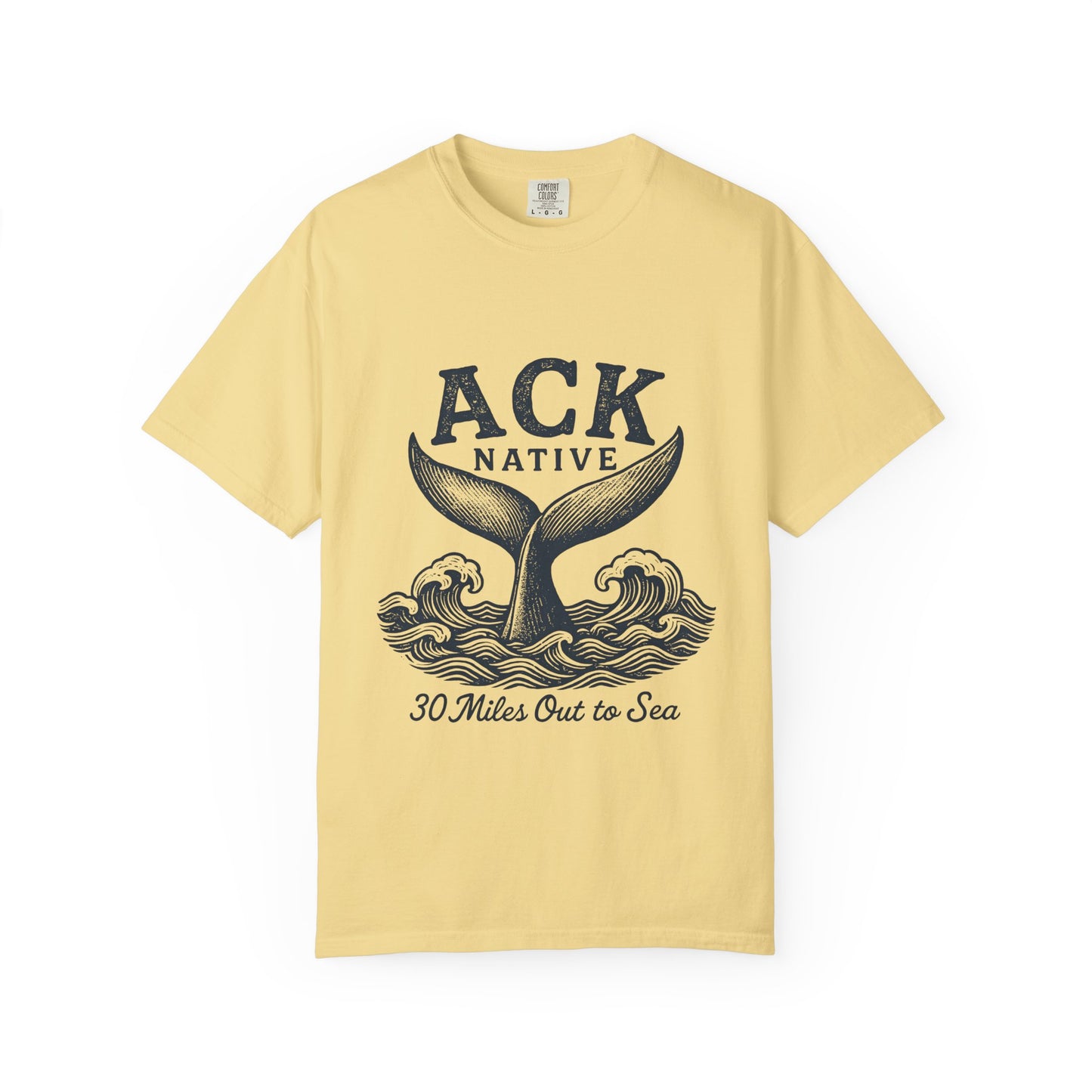 ACK Native Whale Tail T-Shirt – Nantucket T-Shirt Beachwear for Ocean Lovers & Island Vibes