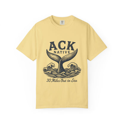 ACK Native Whale Tail T-Shirt – Nantucket T-Shirt Beachwear for Ocean Lovers & Island Vibes