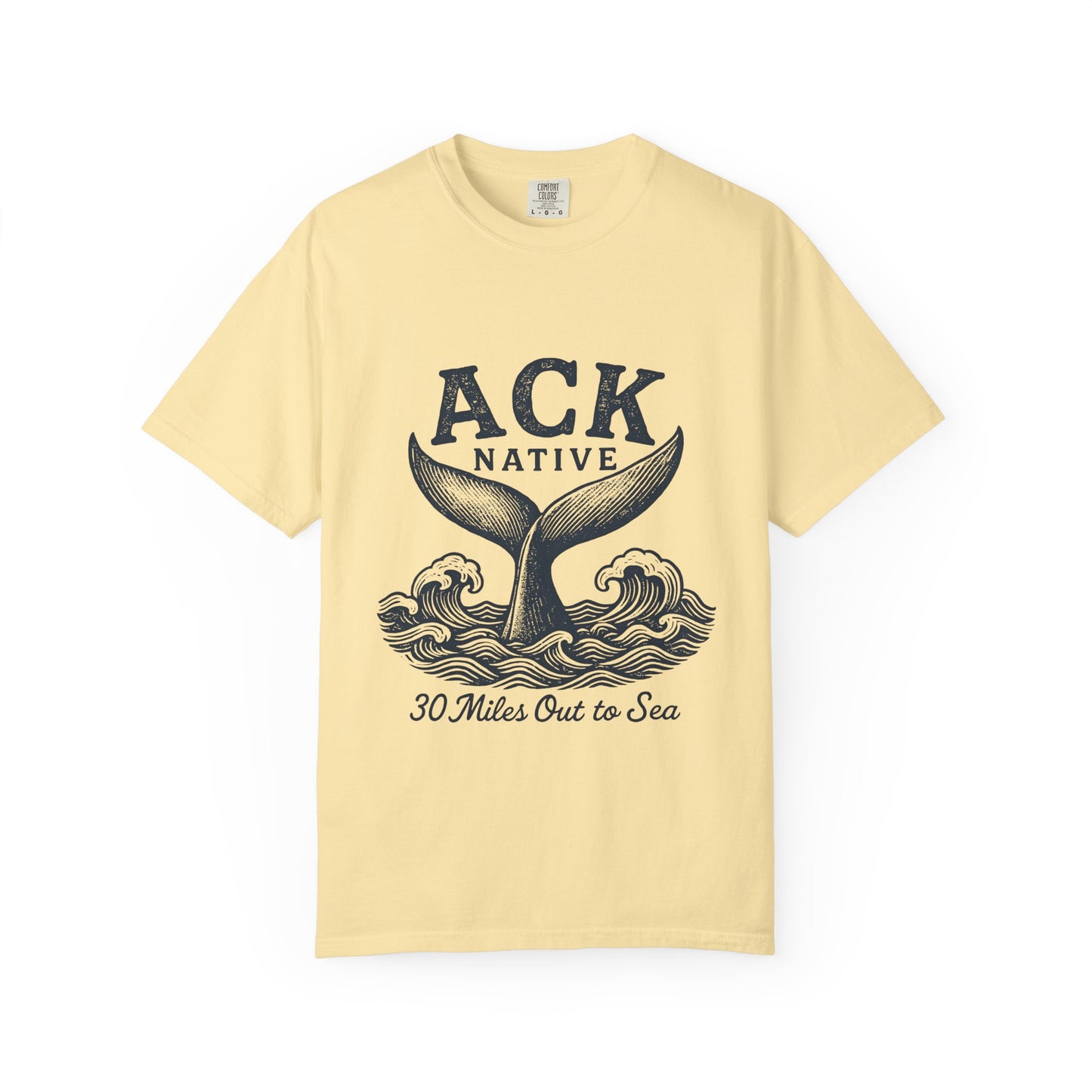 ACK Native Whale Tail T-Shirt – Nantucket T-Shirt Beachwear for Ocean Lovers & Island Vibes