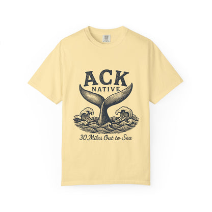 ACK Native Whale Tail T-Shirt – Nantucket T-Shirt Beachwear for Ocean Lovers & Island Vibes