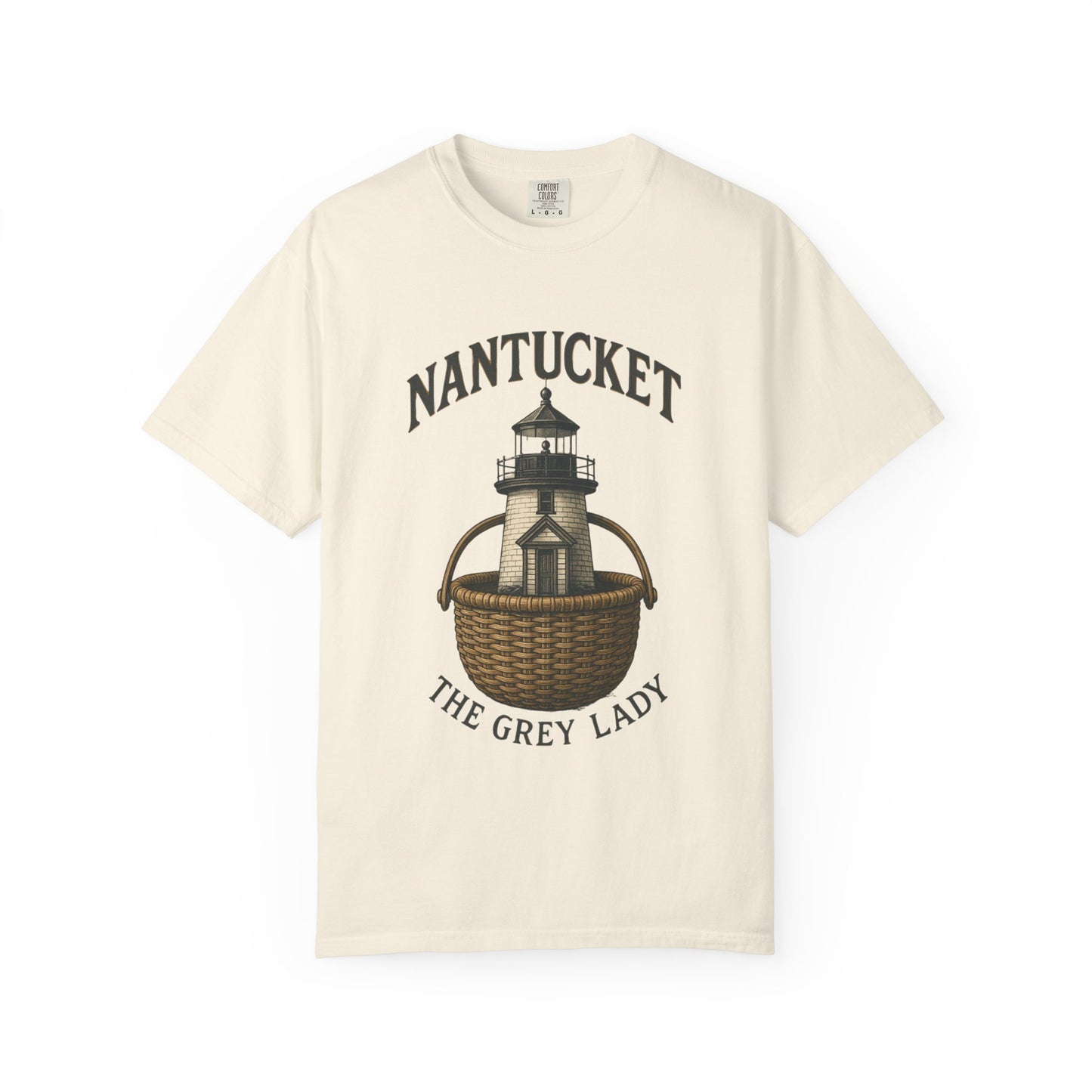 Nantucket Lighthouse Graphic Tee, Unisex Casual T-Shirt, Summer Wardrobe Essential, Beach Vacation Outfit, Coastal Living Apparel