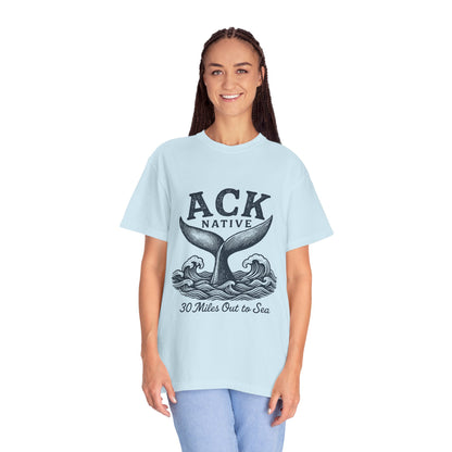 ACK Native Whale Tail T-Shirt – Nantucket T-Shirt Beachwear for Ocean Lovers & Island Vibes