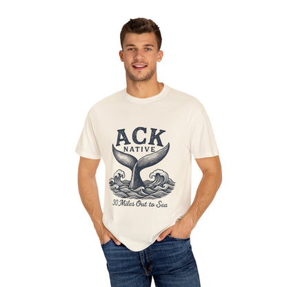ACK Native Whale Tail T-Shirt – Nantucket T-Shirt Beachwear for Ocean Lovers & Island Vibes