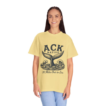 ACK Native Whale Tail T-Shirt – Nantucket T-Shirt Beachwear for Ocean Lovers & Island Vibes