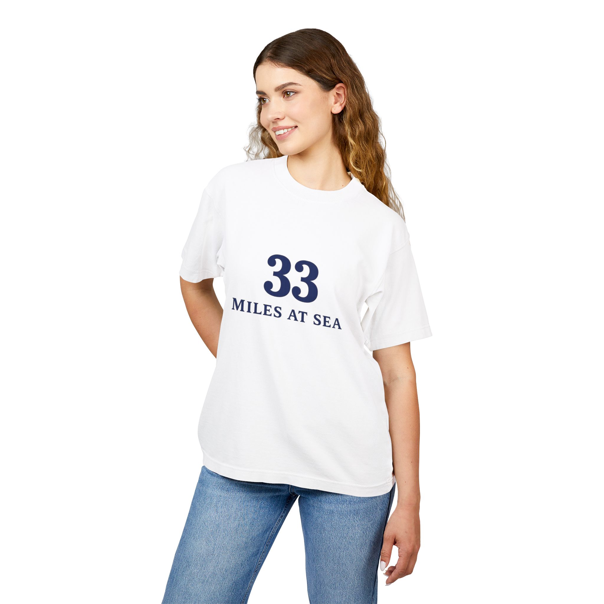 Nantucket · 33 Miles at Sea · Tee - Image 3