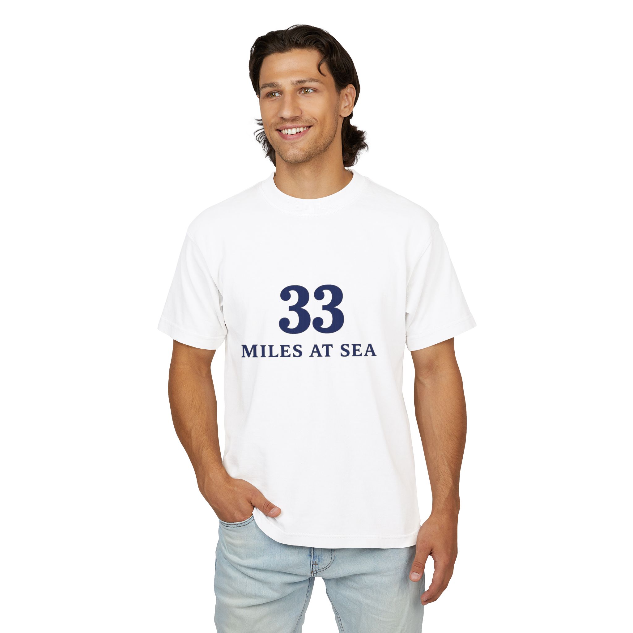 Nantucket · 33 Miles at Sea · Tee - Image 4