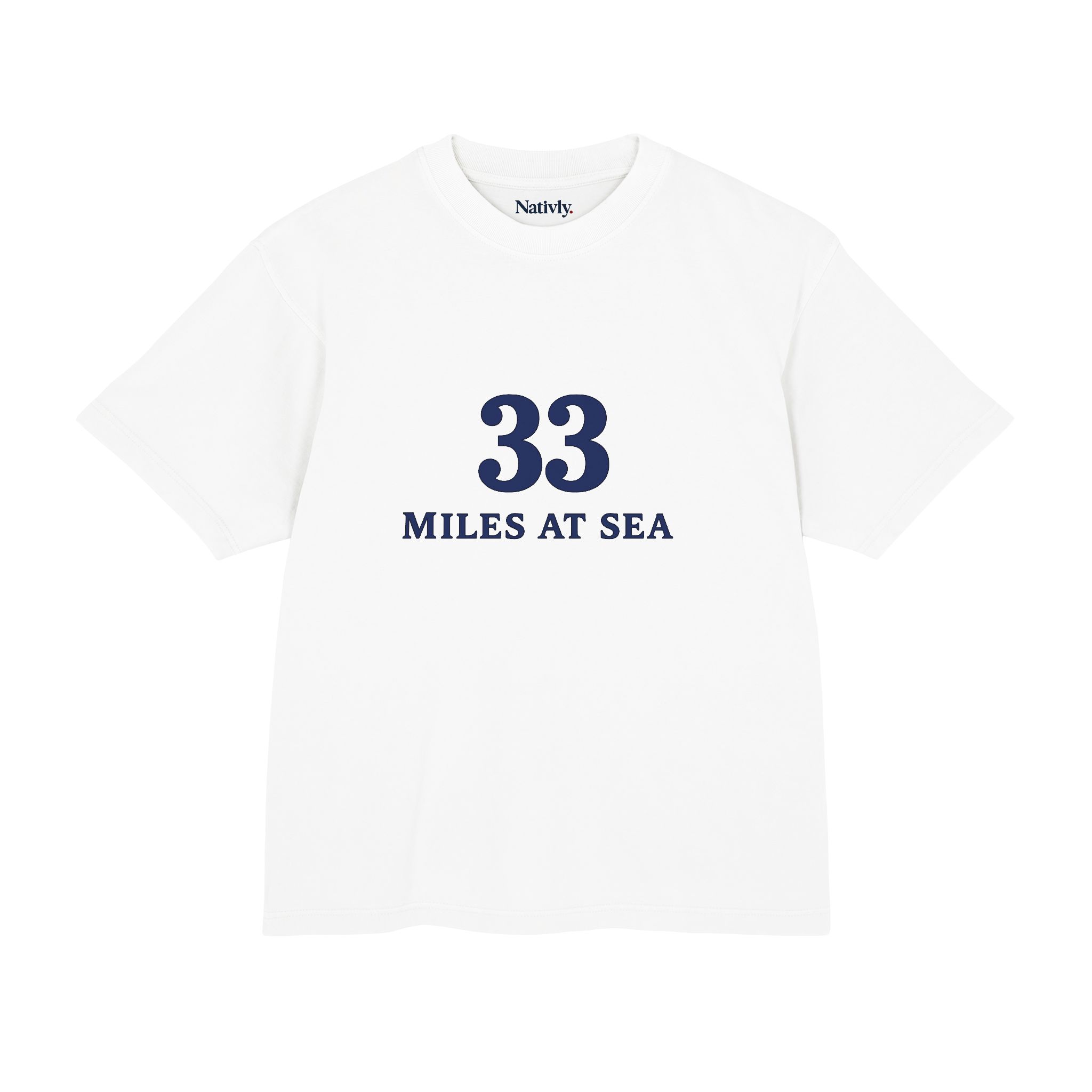 Nantucket · 33 Miles at Sea · Tee