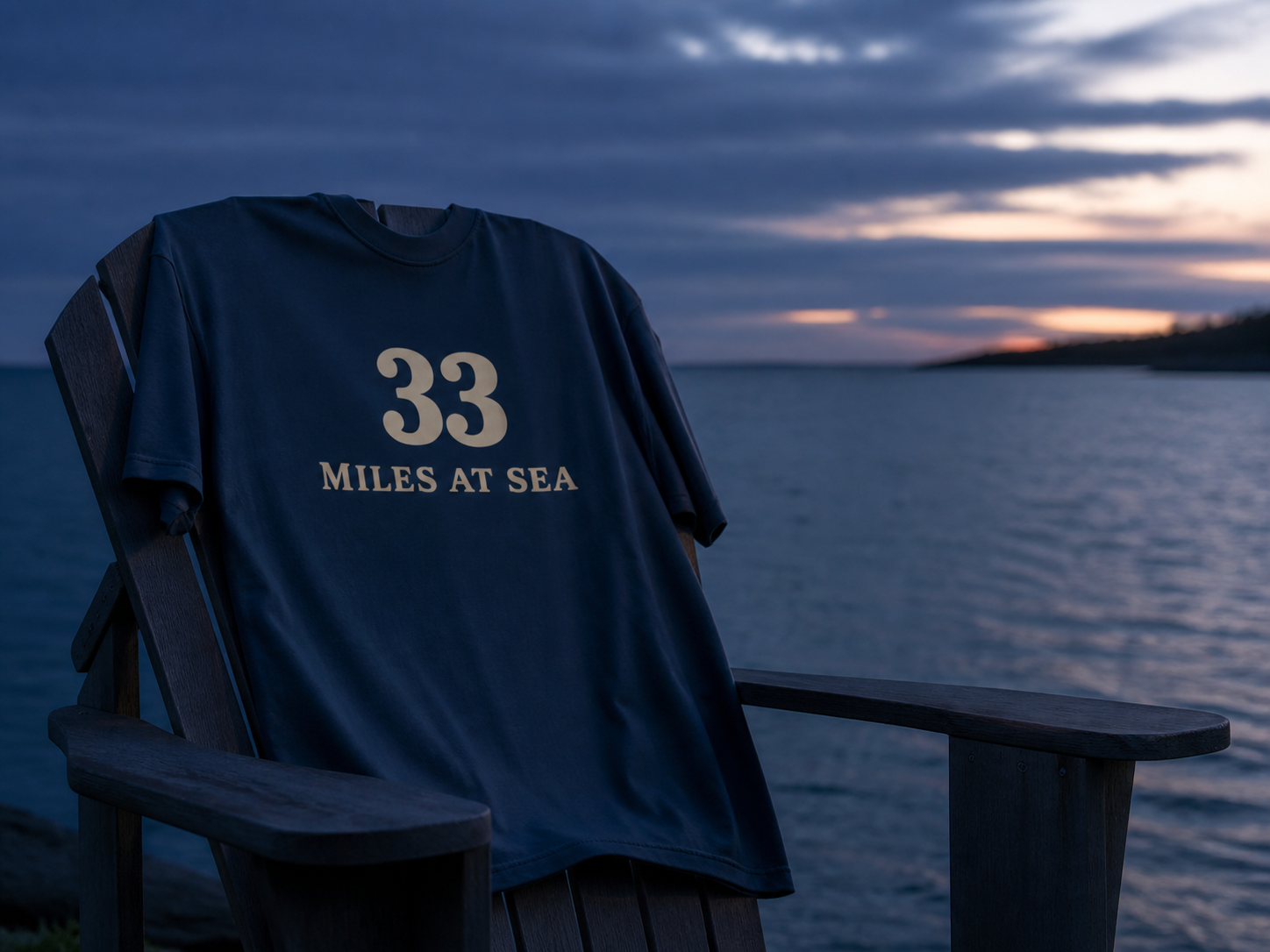Nantucket · 33 Miles at Sea · Tee - Image 17