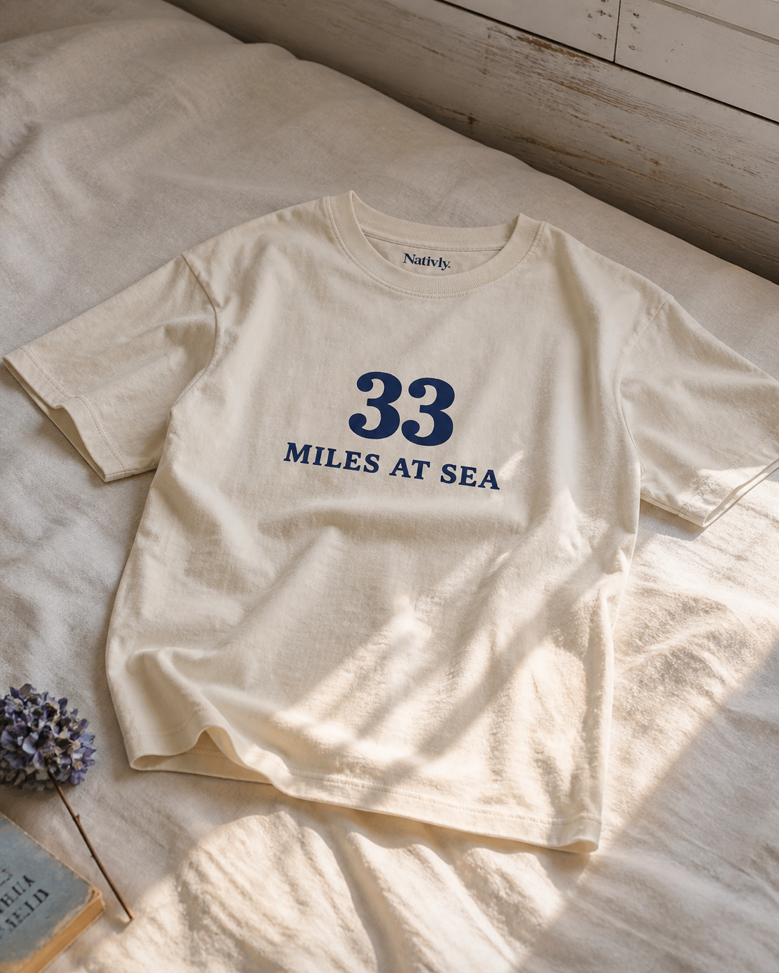 Nantucket · 33 Miles at Sea · Tee - Image 11